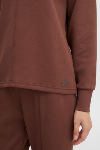 Oxmo - Sweatshirt 'Pea' em castanho