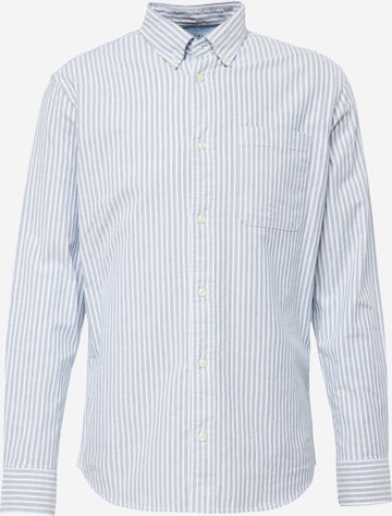 JACK & JONES Button Up Shirt 'BROOK' in Blue: front