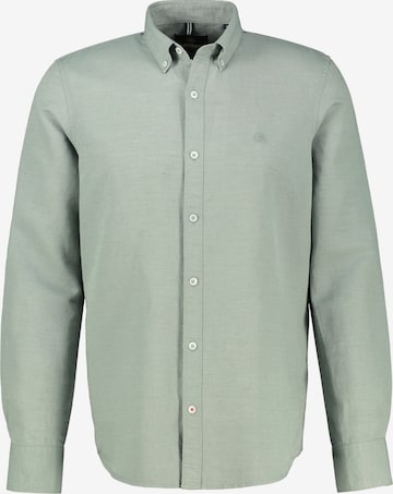 LERROS Herrenhemd aus Baumwoll-Leinen-Mix in Grau: Vorderseite