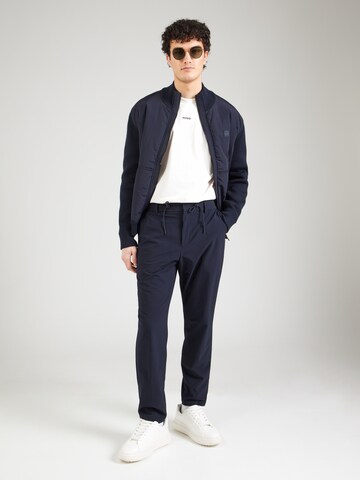 Effilé Pantalon 'P-Perin' BOSS en bleu