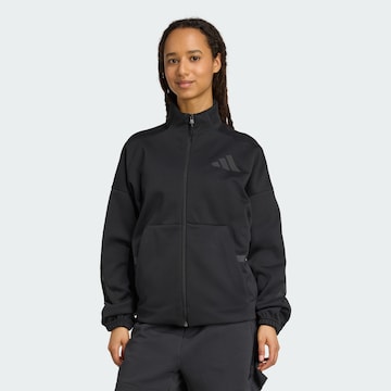 Veste de survêtement 'Z.N.E.' ADIDAS SPORTSWEAR en noir : devant