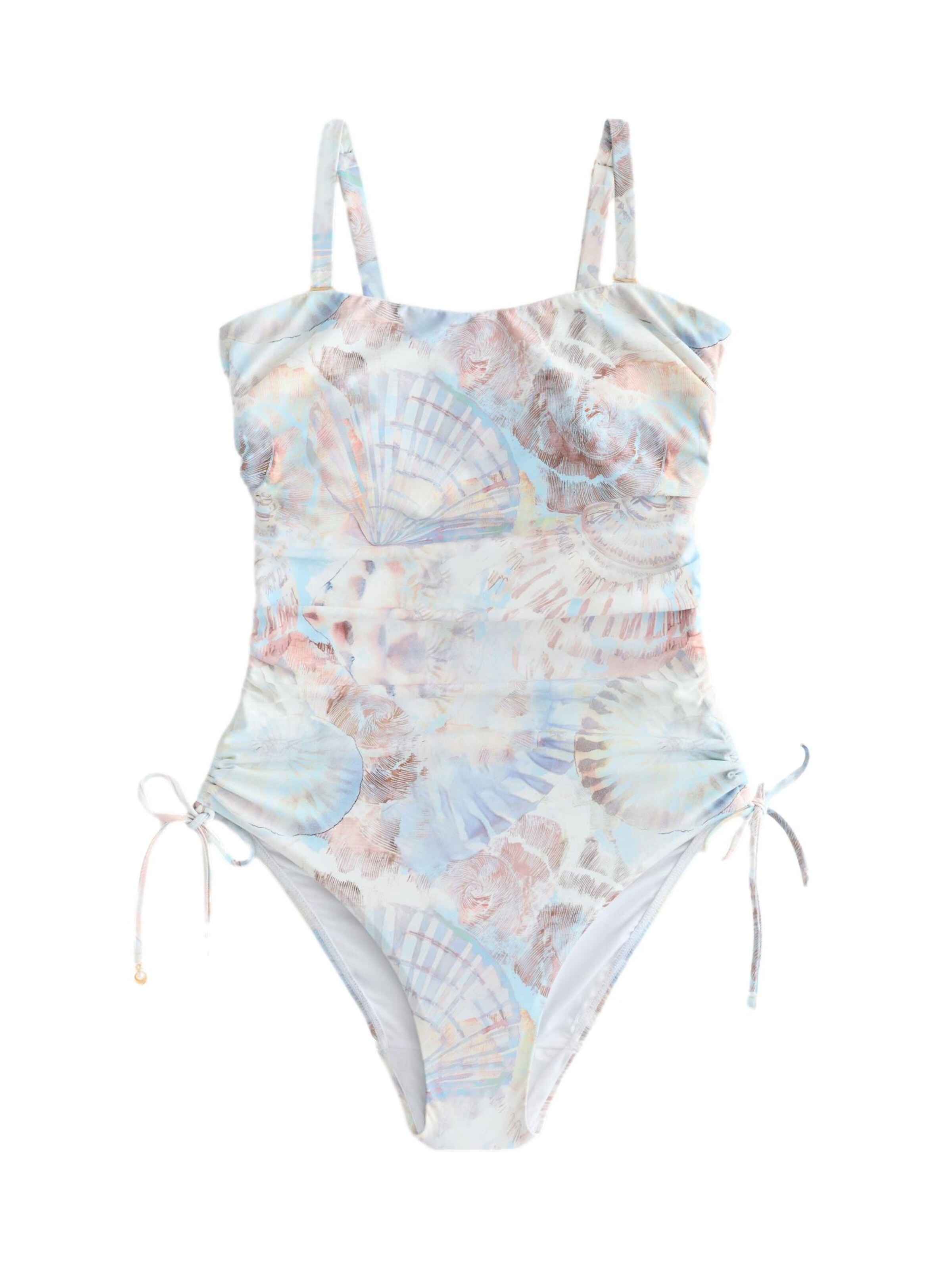 Bandeau Maillot de bain modelant Next en blanc : devant