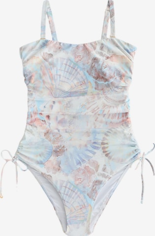 Maillot de bain modelant Next en blanc : devant