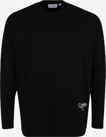 Calvin Klein Big & Tall - Camiseta 'New York' en negro: frente