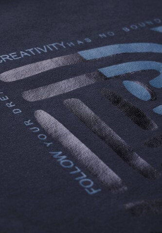 CECIL Shirt mit Frontprint in Blau
