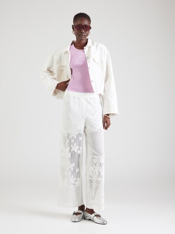 Wide leg Pantaloni 'Ackee' di OH APRIL in bianco
