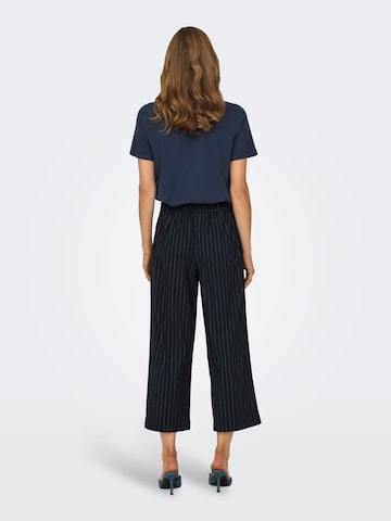 ONLY Wide leg Pleat-Front Pants 'DAMIE' in Blue