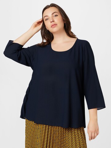 Persona by Marina Rinaldi Blouse 'FALCO' in Blauw: voorkant