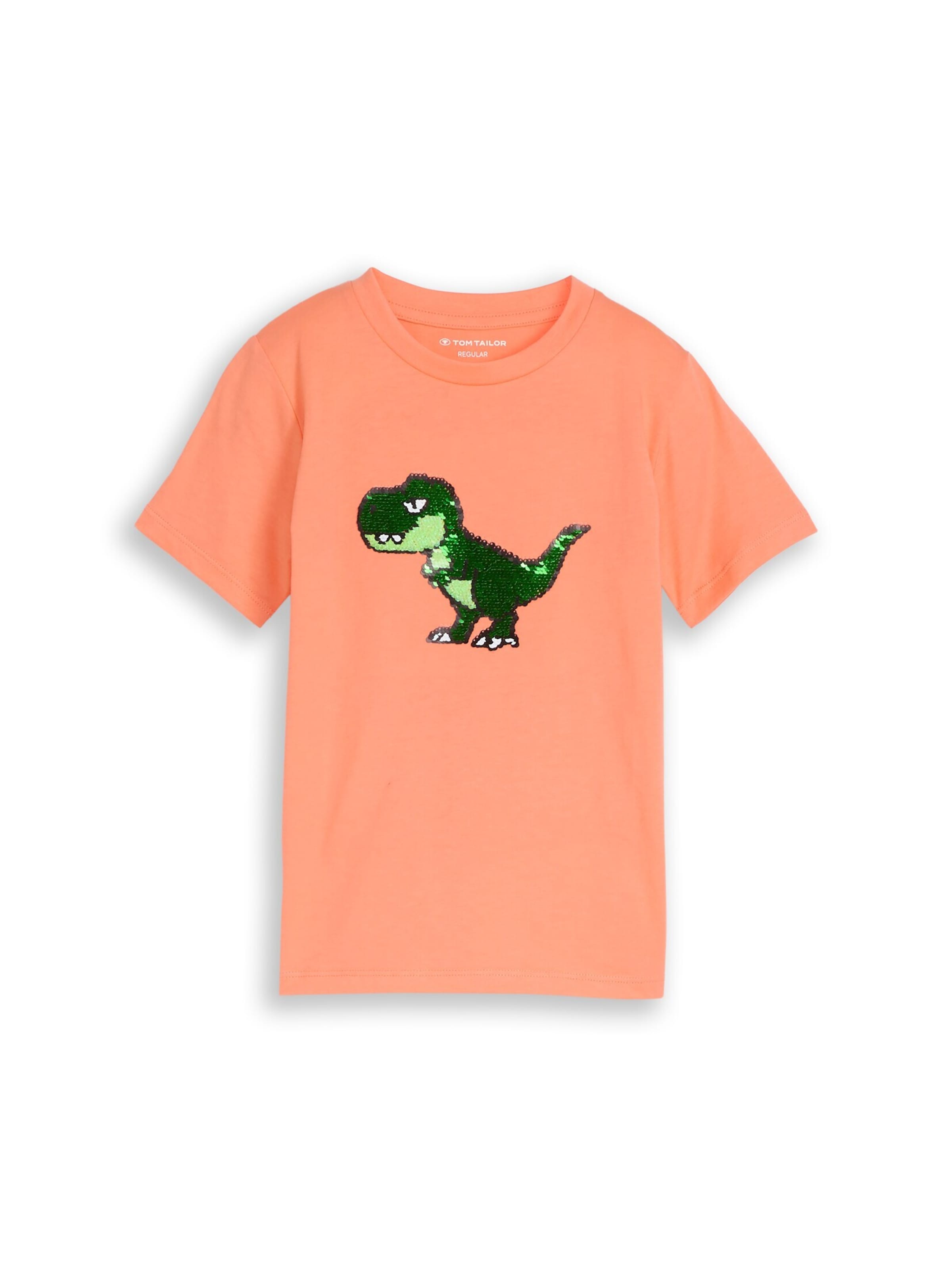 T-Shirt TOM TAILOR en orange : devant