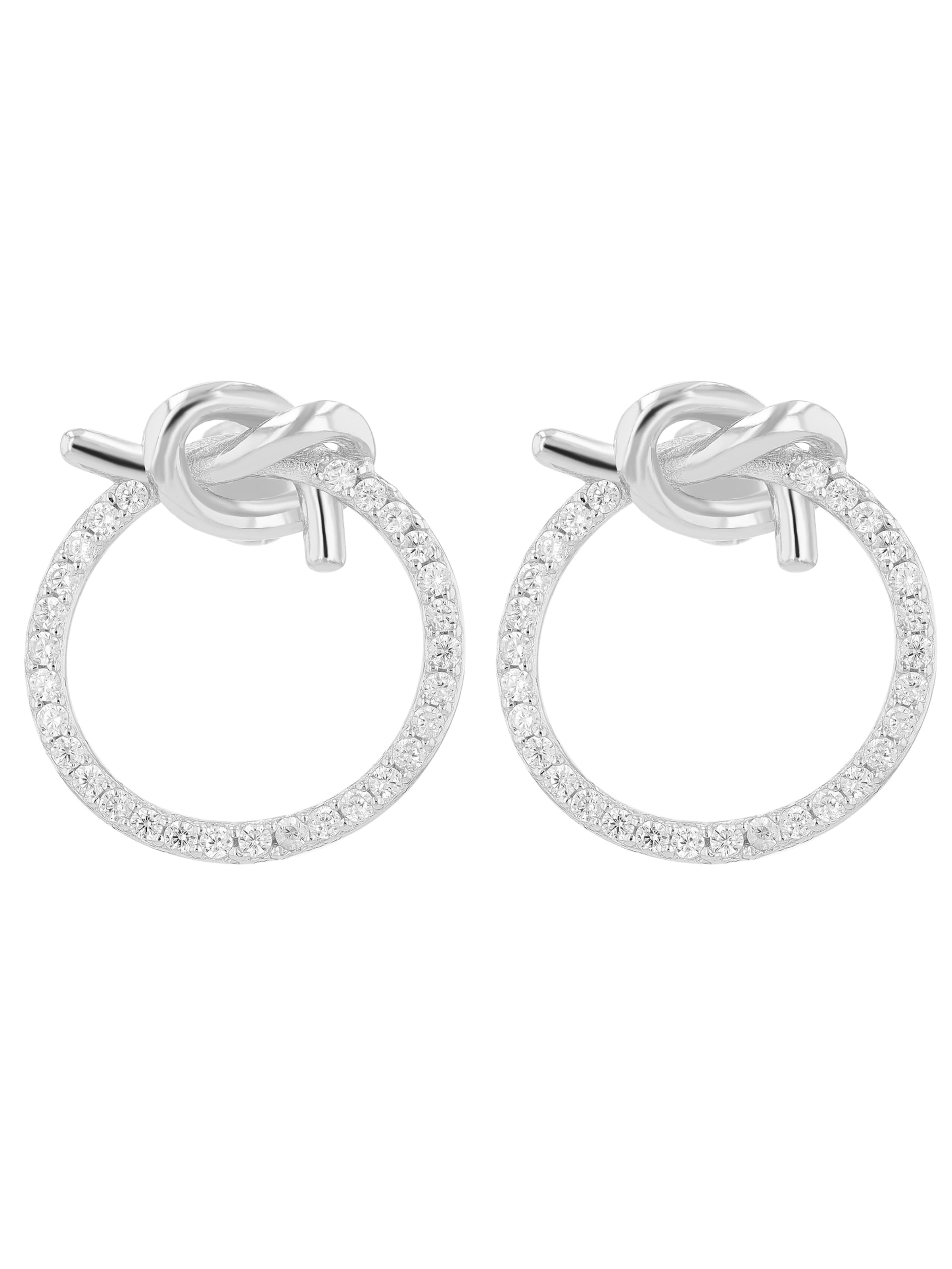 Akzent Earrings 'langlebig' in Silver: front