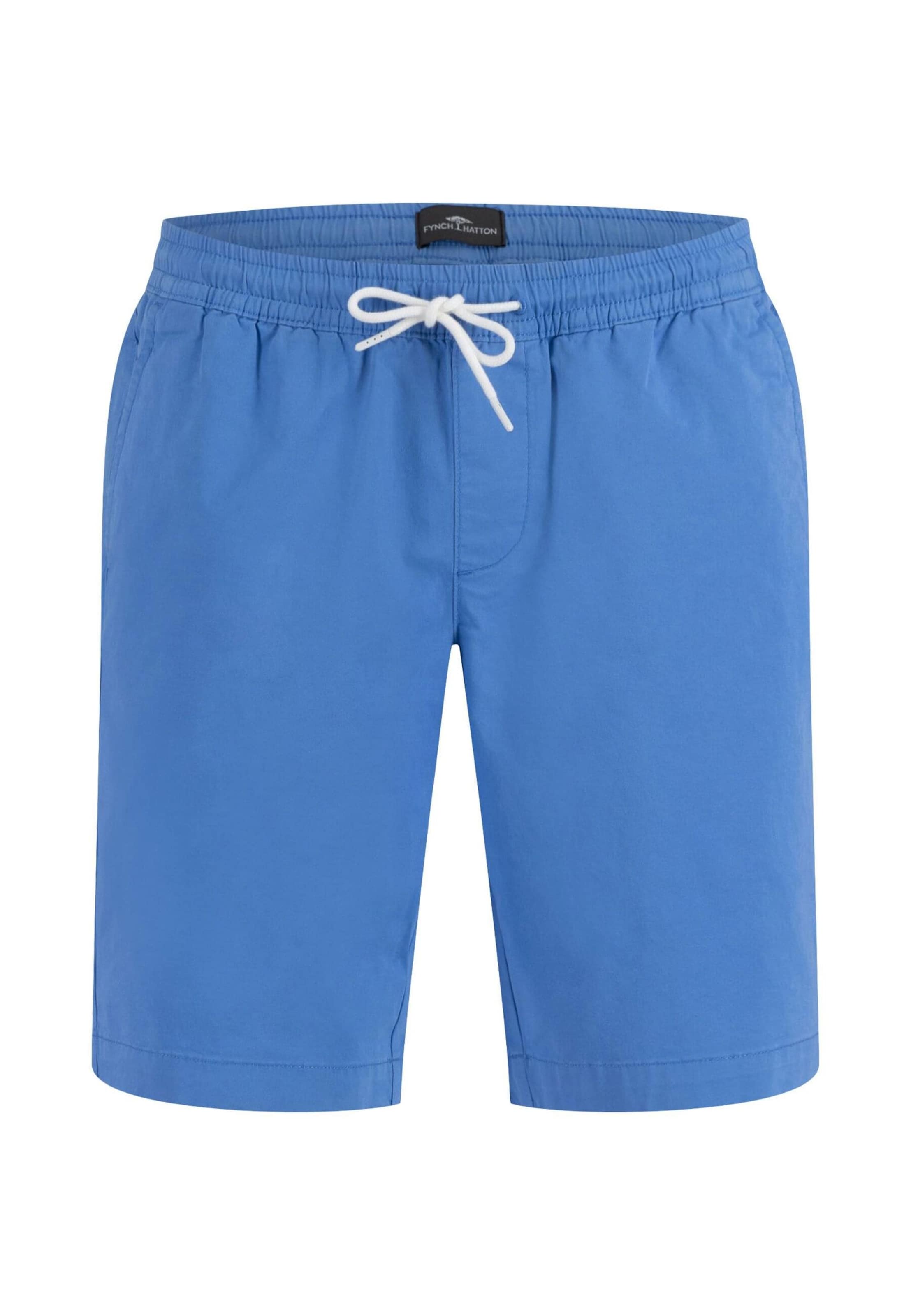 FYNCH-HATTON Normální Kalhoty – modrá: přední strana