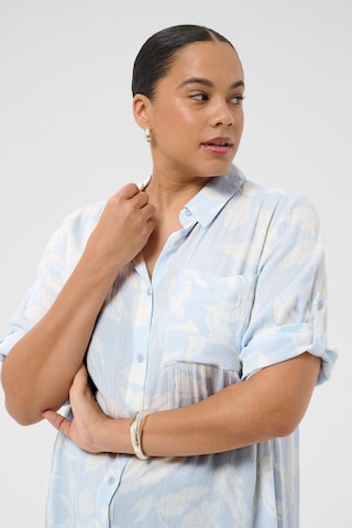 Chemisier 'KChilda Ami' KAFFE CURVE en bleu