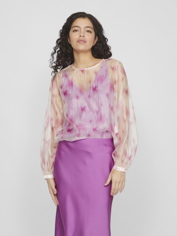 VILA Blouse in Roze: voorkant