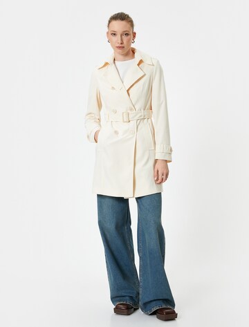 Koton Between-Seasons Coat in White