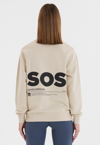 SOS Sweatshirt 'Bovec' in Beige: front