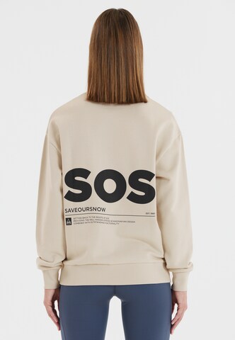 SOS Sweatshirt 'Bovec' in Beige: front