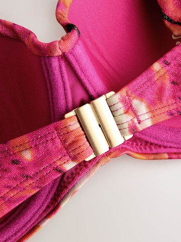 rozā Next Bandeau Bikini augšdaļa