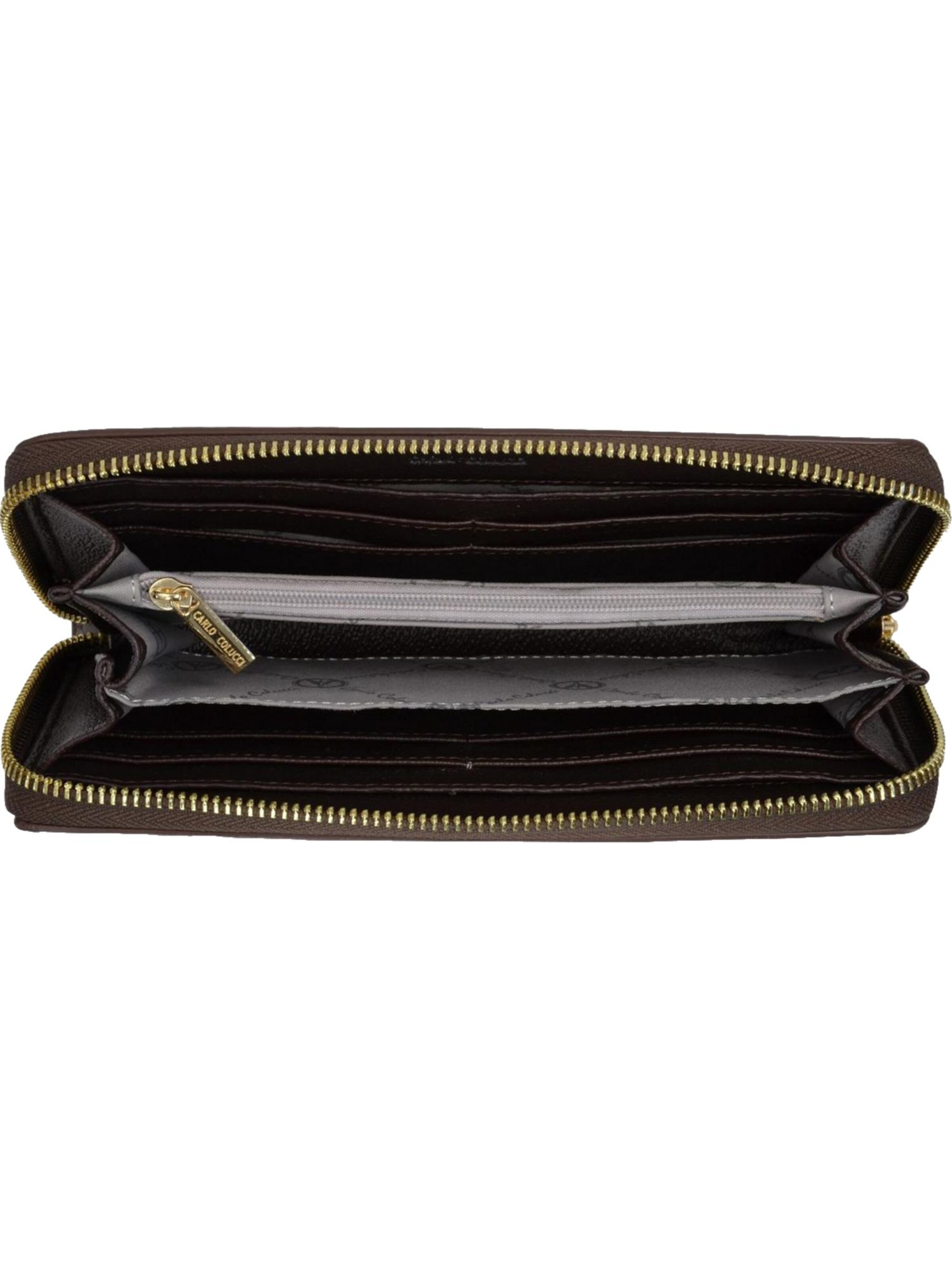 Carlo Colucci Portemonnaie 'Chierici' in Braun