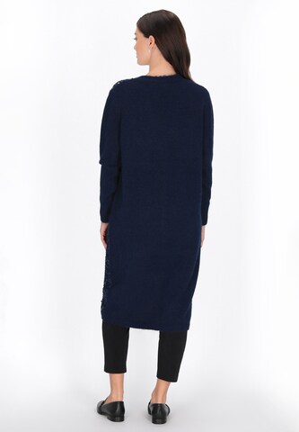 FELIPA Gebreid vest in Blauw