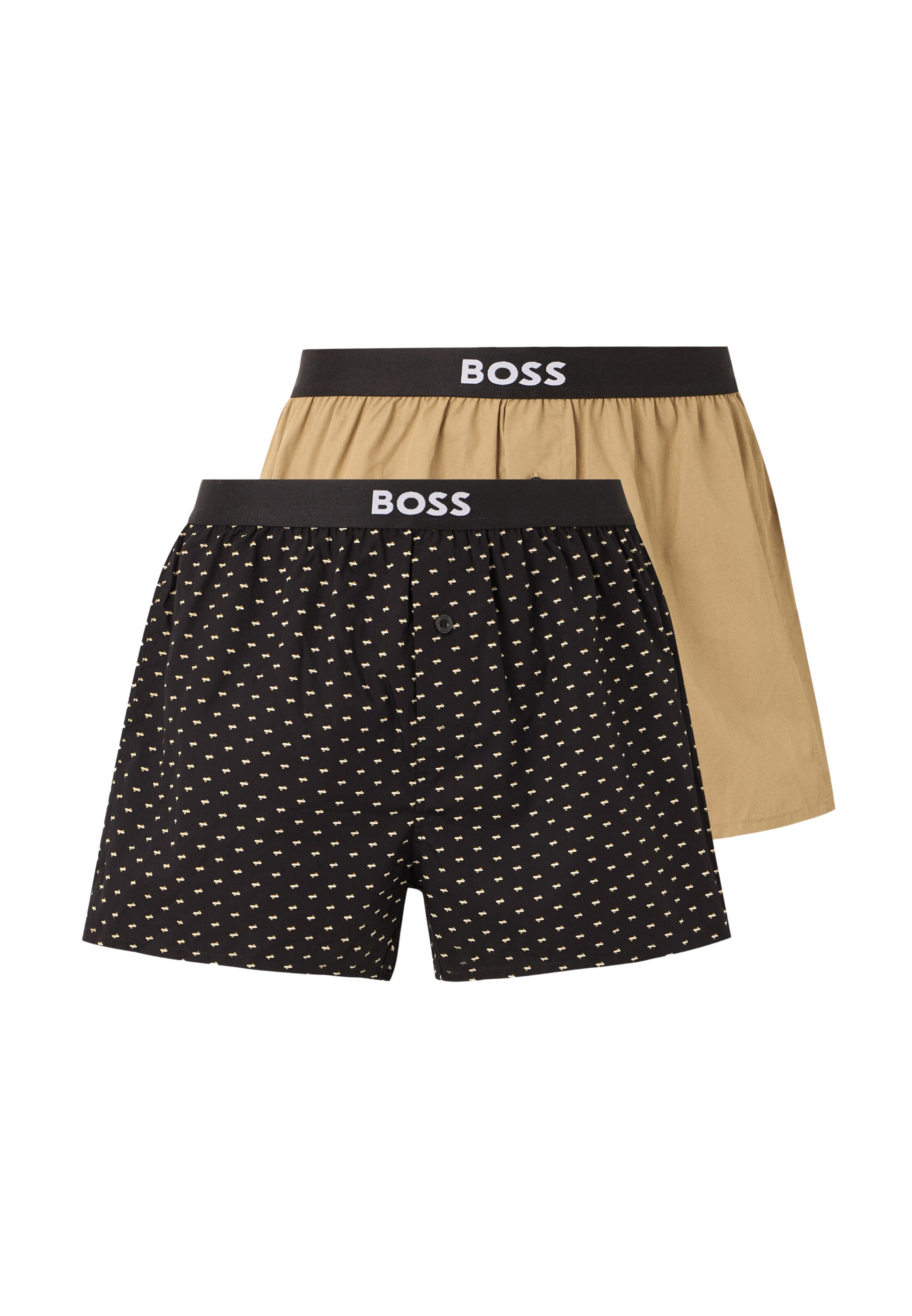 BOSS Boxerky – hnědá: přední strana