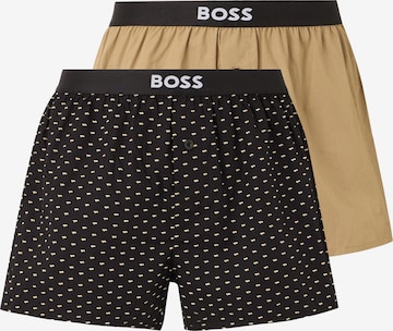 BOSS Boxerky – hnědá: přední strana