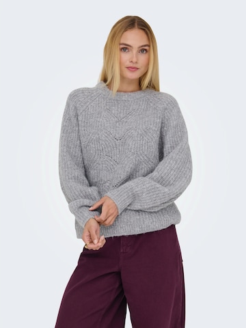 ONLY Sweter 'ONLGILA' w kolorze szary: przód