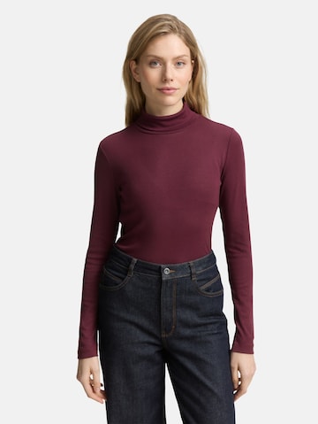 TOM TAILOR Shirt in Rood: voorkant