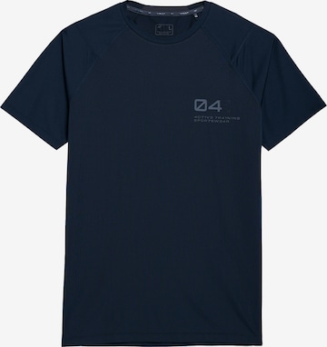 4F Functioneel shirt in Blauw: voorkant