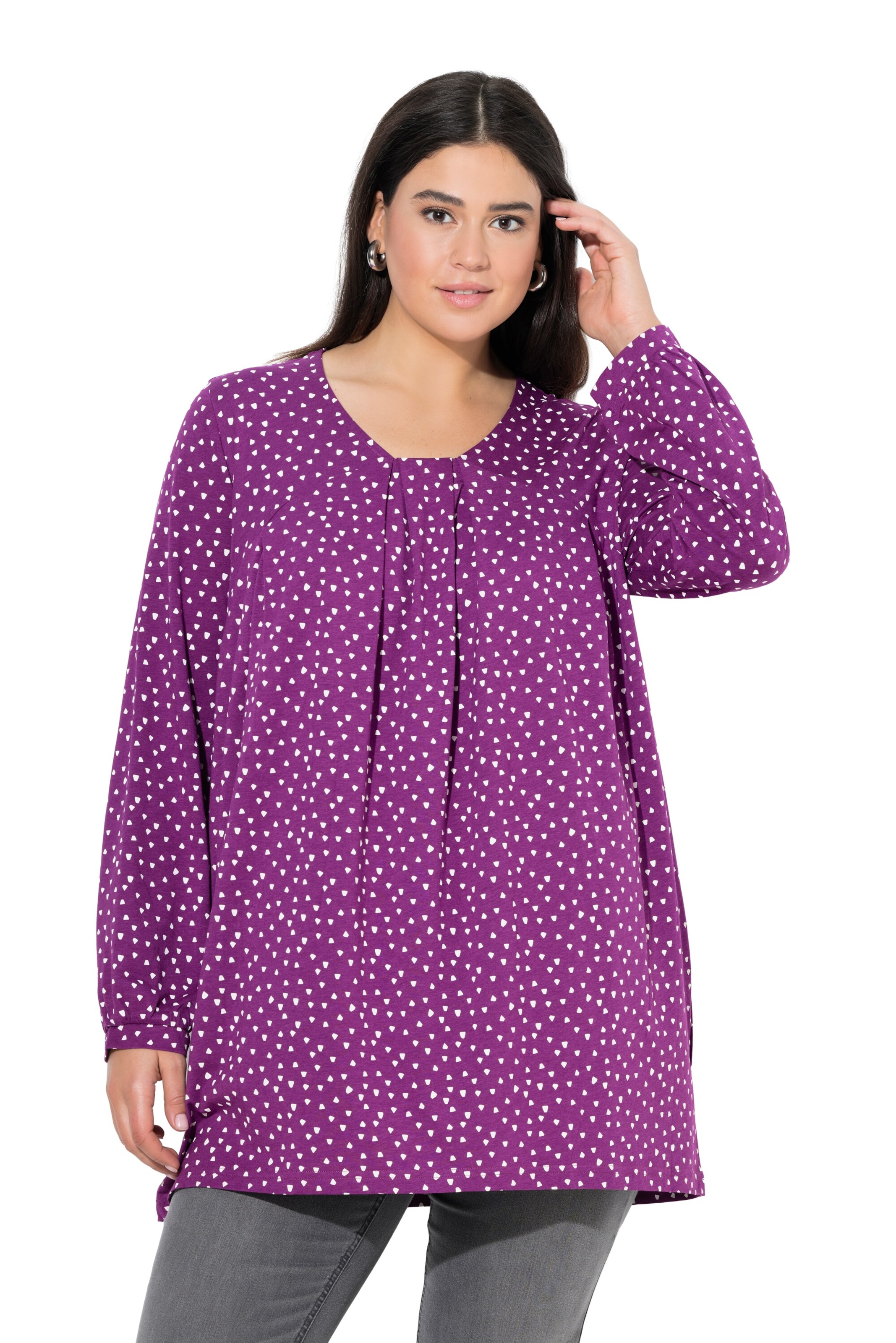 Ulla Popken Shirt in Purple: front
