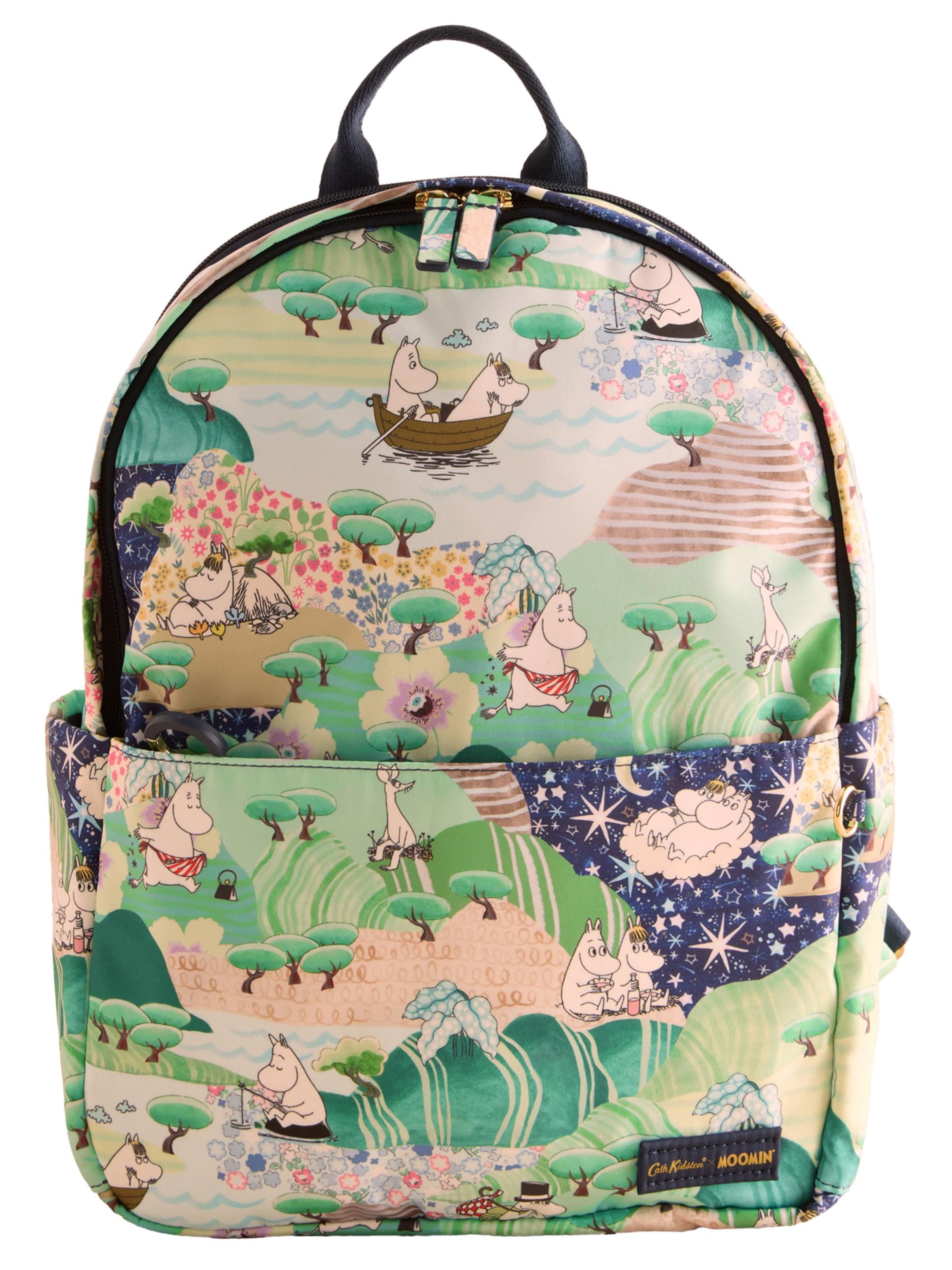 Cath Kidston Hátizsák 'Moomins' - zöld: elől