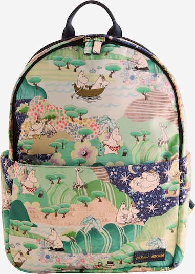 Cath Kidston Reppu 'Moomins' värissä beige / ruohonvihreä / punainen / musta, Tuotenäkymä