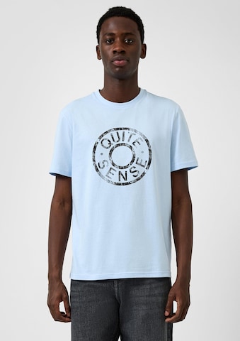 QS Shirt in Blauw: voorkant