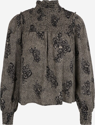 OBJECT Petite Blouse 'EVELYN' in Beige / Dark grey / Black, Item view