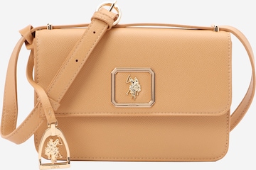 U.S. POLO ASSN. Olkalaukku värissä beige: etupuoli