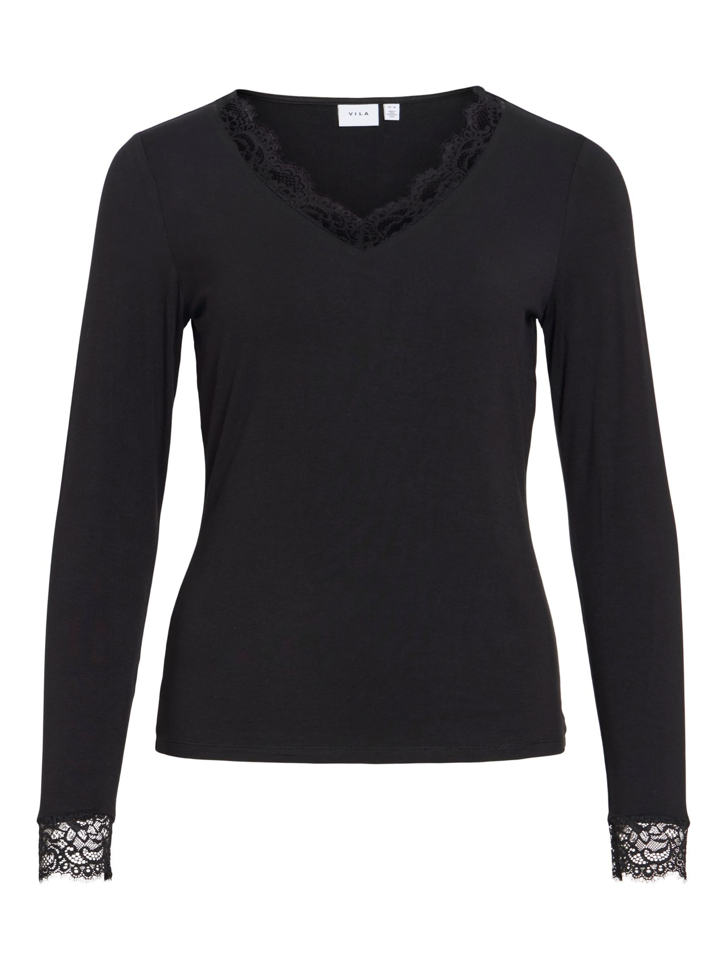 VILA - Camiseta 'VIClura' en negro: frente