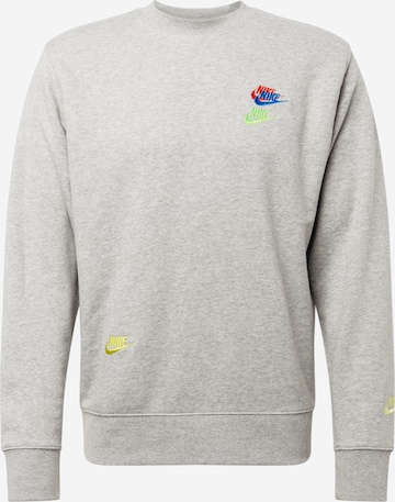 Sweat-shirt 'Essentials+' Nike Sportswear en gris : devant