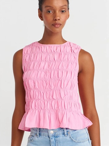 Dilvin Blusen in Pink