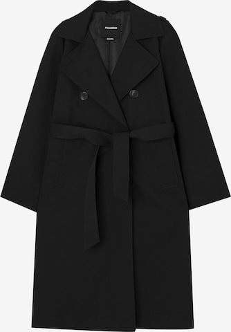 Manteau mi-saison Pull&Bear en noir : devant