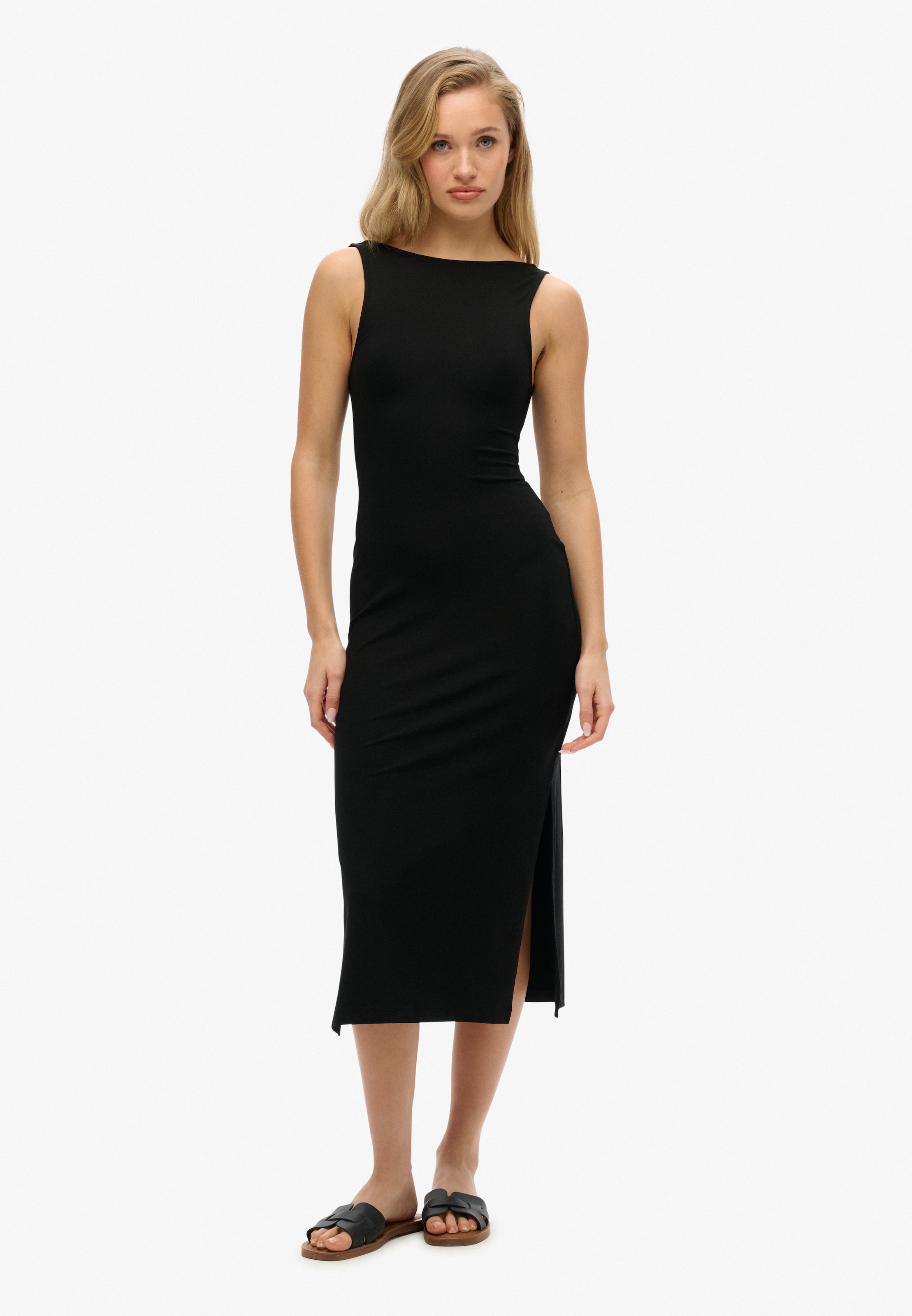Superdry & Co Jurk in Zwart: voorkant
