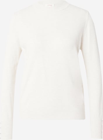 s.Oliver Pullover in Weiß: Vorderseite