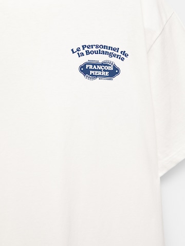 T-Shirt 'MC PARIS 01' Pull&Bear en blanc
