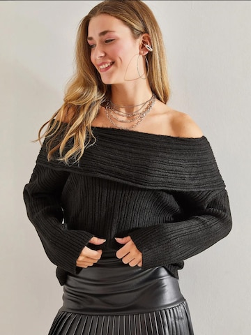 Bianco Lucci Pulover 'Pullover' | črna barva: sprednja stran