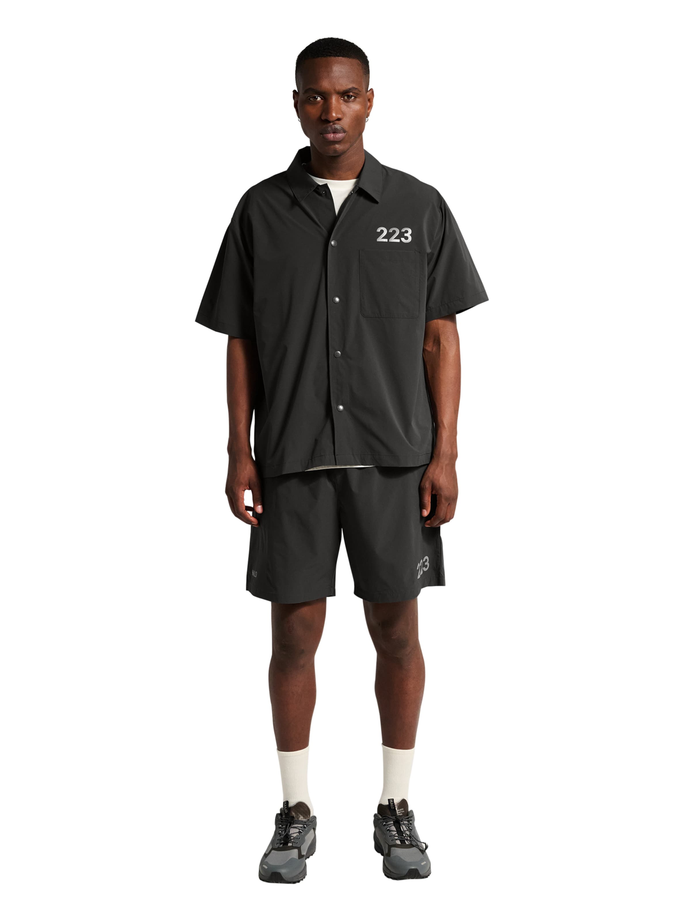 HALO Comfort fit Button Up Shirt 'Division' in Grey