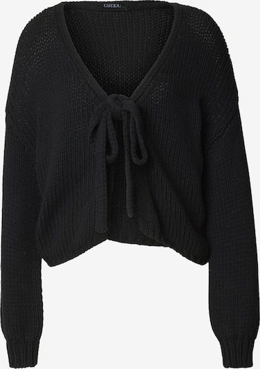 Estelou Cardigan en L en noir, Vue avec produit