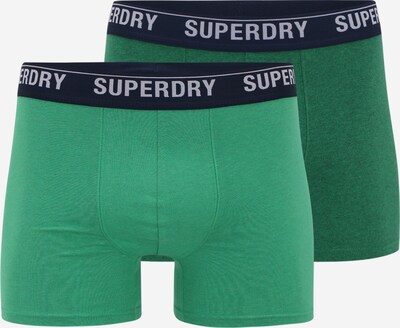 Superdry Boxershorts in grün / dunkelgrün / schwarz / weiß, Produktansicht