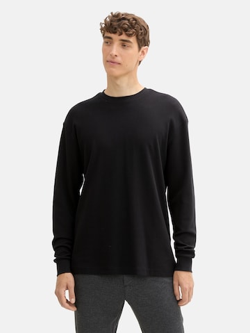 TOM TAILOR DENIM Shirt in Zwart: voorkant