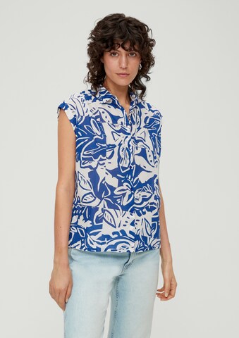 s.Oliver Blouse in Blauw: voorkant