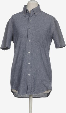 American Apparel Button Up Shirt in XS in Blue: front