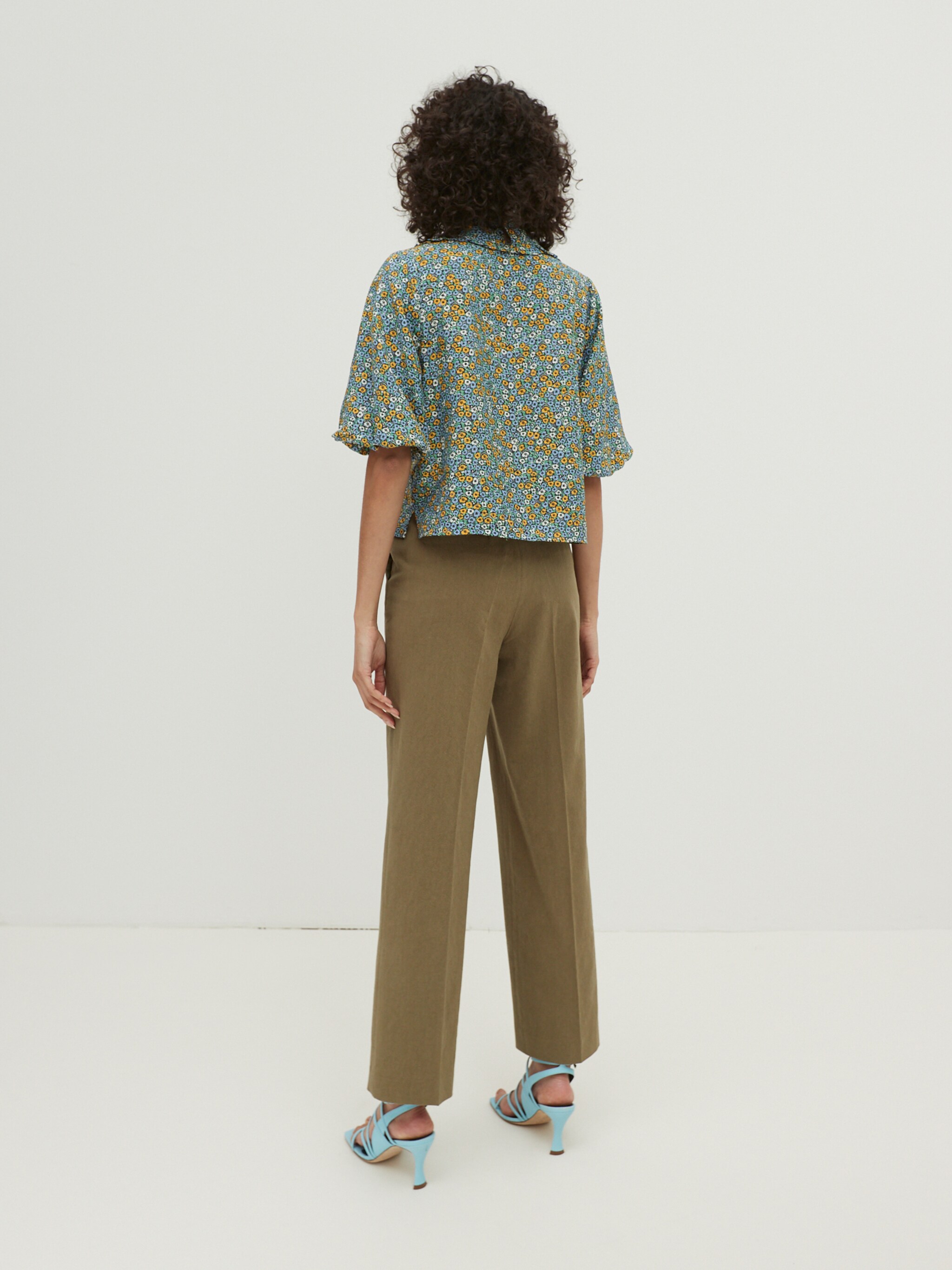 EDITED Producten Pantalon 'Leona' Olijfgroen