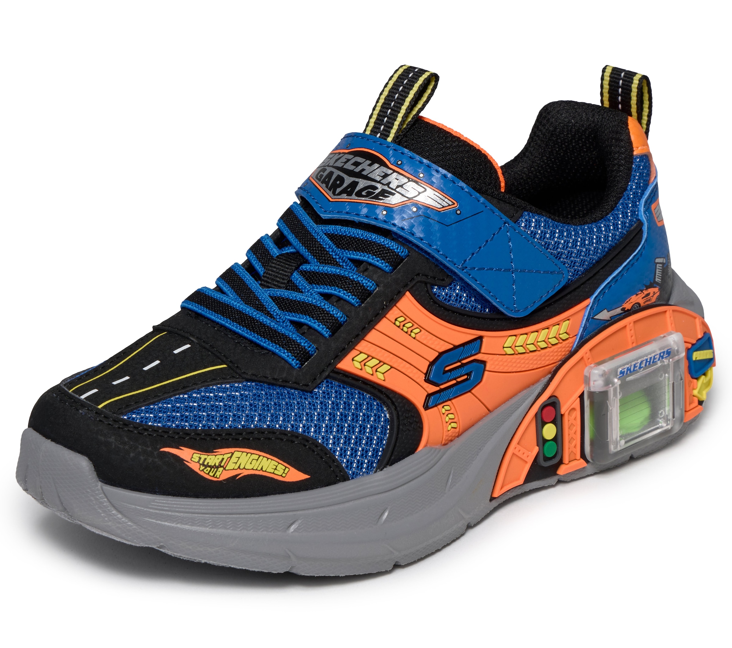 zils SKECHERS Brīvā laika apavi 'GARAGE': no priekšpuses